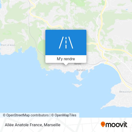 Allée Anatole France plan