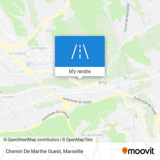 Chemin De Marthe Ouest plan