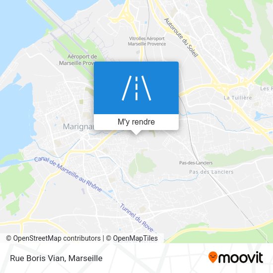 Rue Boris Vian plan