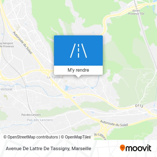 Avenue De Lattre De Tassigny plan