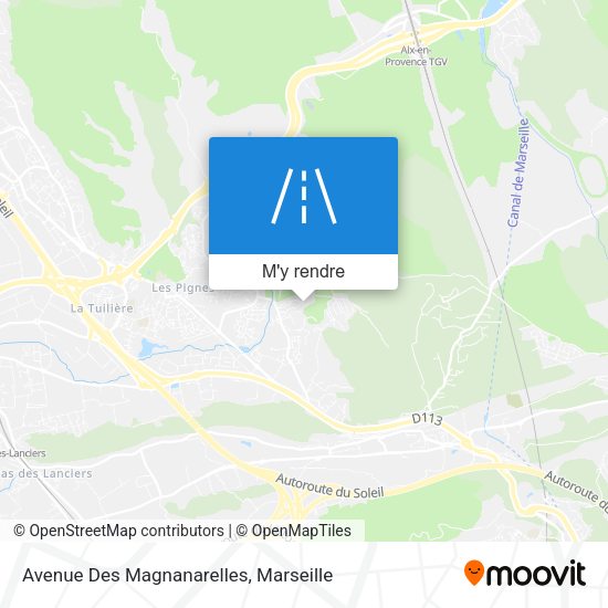 Avenue Des Magnanarelles plan
