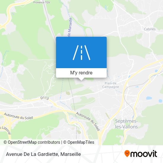 Avenue De La Gardiette plan