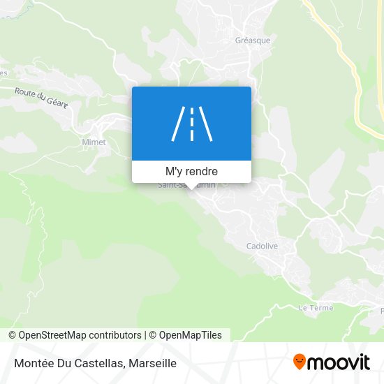 Montée Du Castellas plan