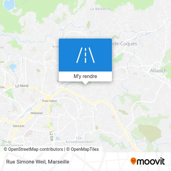 Rue Simone Weil plan