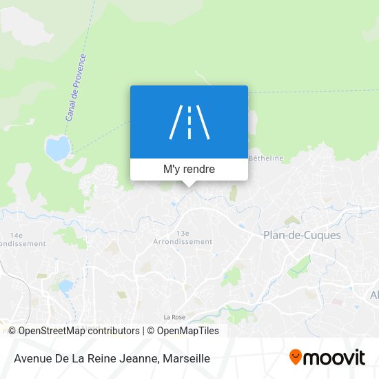 Avenue De La Reine Jeanne plan