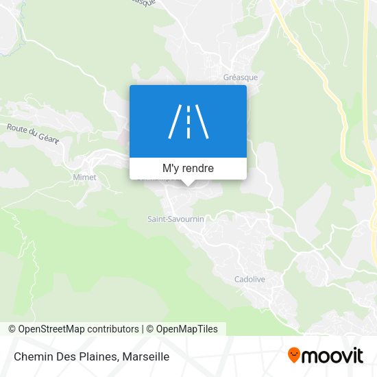 Chemin Des Plaines plan