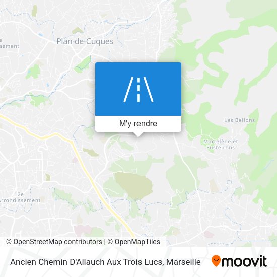 Ancien Chemin D'Allauch Aux Trois Lucs plan