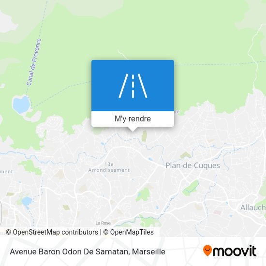 Avenue Baron Odon De Samatan plan