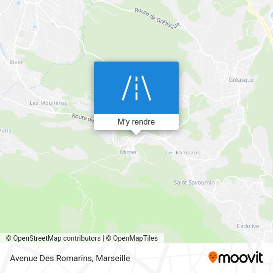 Avenue Des Romarins plan