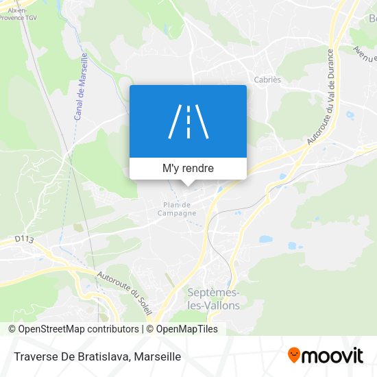 Traverse De Bratislava plan
