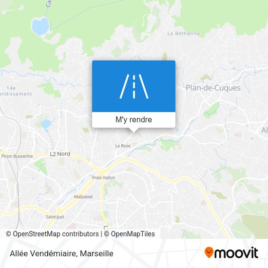 Allée Vendémiaire plan