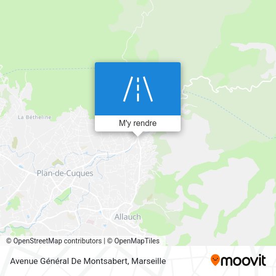 Avenue Général De Montsabert plan