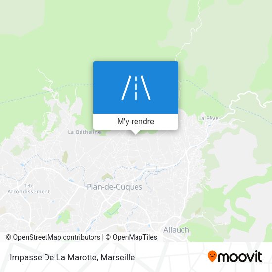 Impasse De La Marotte plan