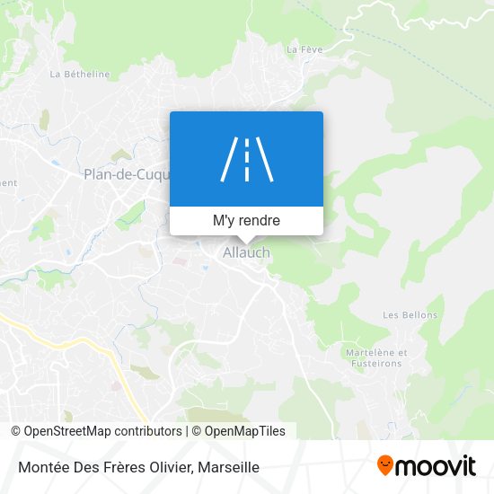 Montée Des Frères Olivier plan