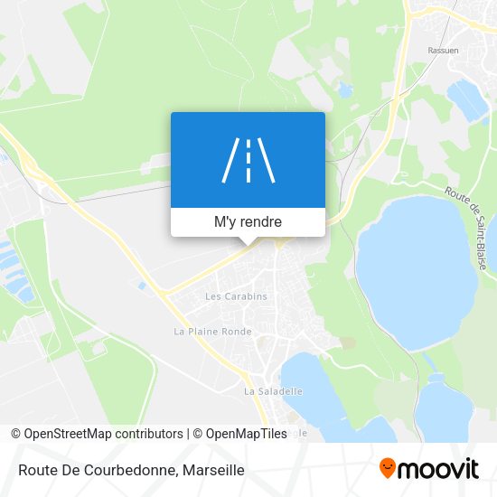 Route De Courbedonne plan