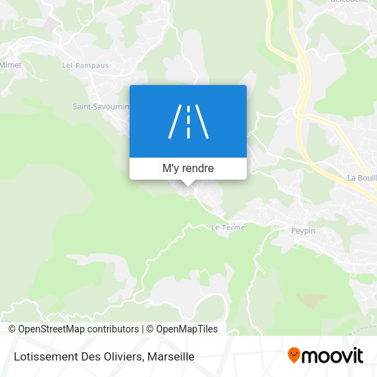 Lotissement Des Oliviers plan