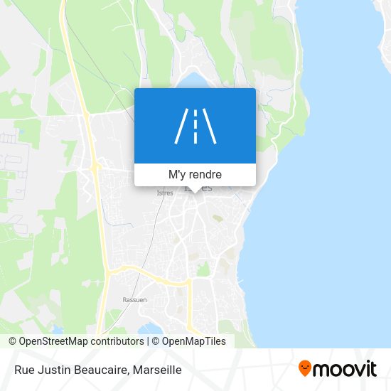 Rue Justin Beaucaire plan