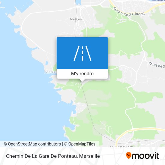 Chemin De La Gare De Ponteau plan