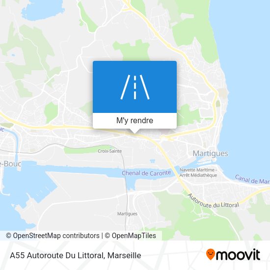 A55 Autoroute Du Littoral plan