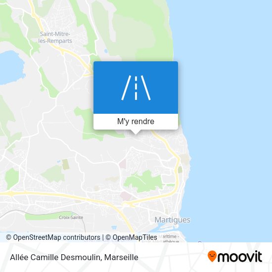 Allée Camille Desmoulin plan