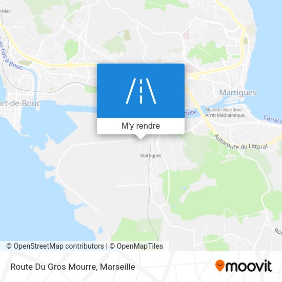 Route Du Gros Mourre plan