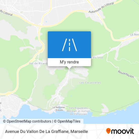 Avenue Du Vallon De La Graffiane plan