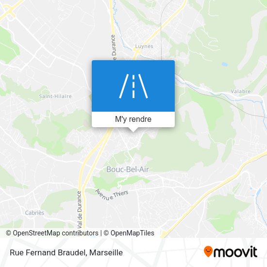 Rue Fernand Braudel plan