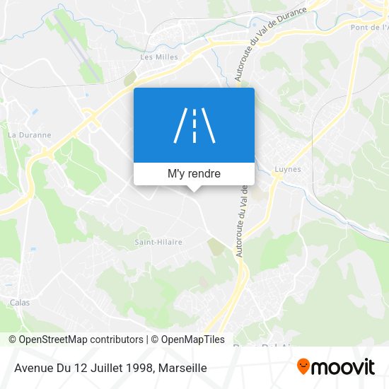 Avenue Du 12 Juillet 1998 plan