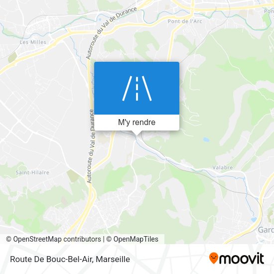 Route De Bouc-Bel-Air plan
