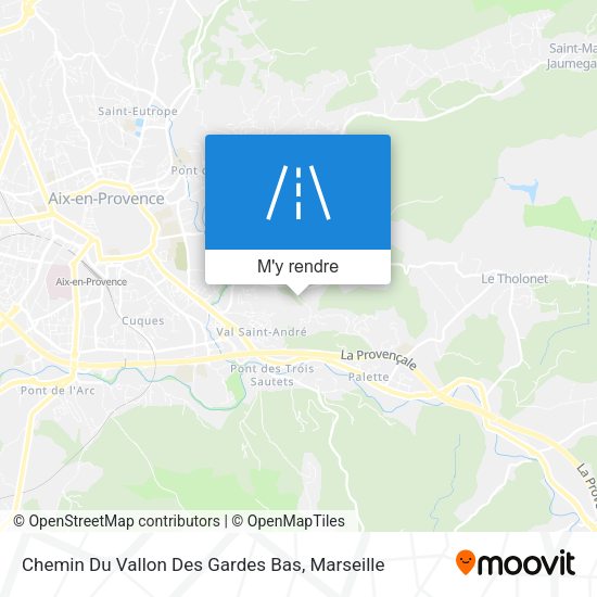Chemin Du Vallon Des Gardes Bas plan
