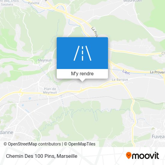 Chemin Des 100 Pins plan