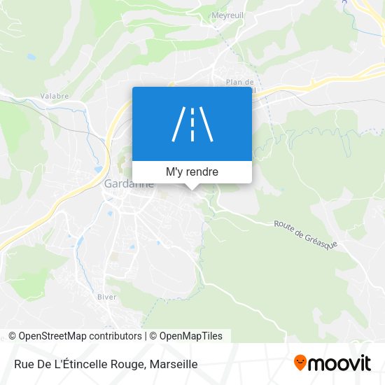 Rue De L'Étincelle Rouge plan
