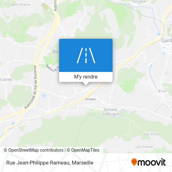 Rue Jean-Philippe Rameau plan