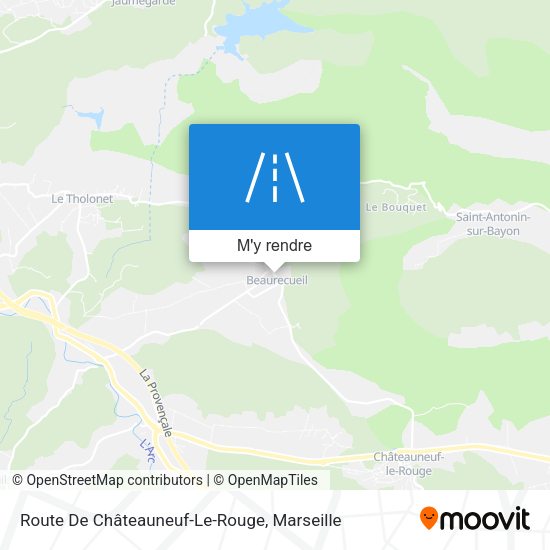 Route De Châteauneuf-Le-Rouge plan