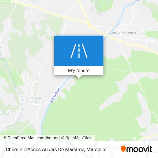 Chemin D'Accès Au Jas De Madame plan