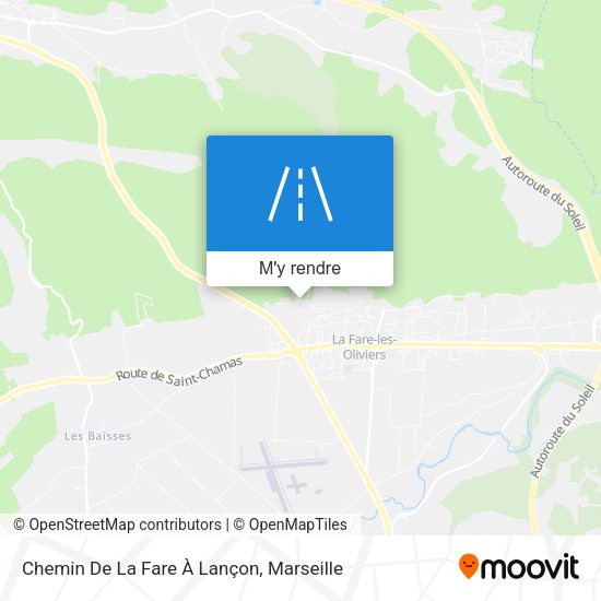 Chemin De La Fare À Lançon plan