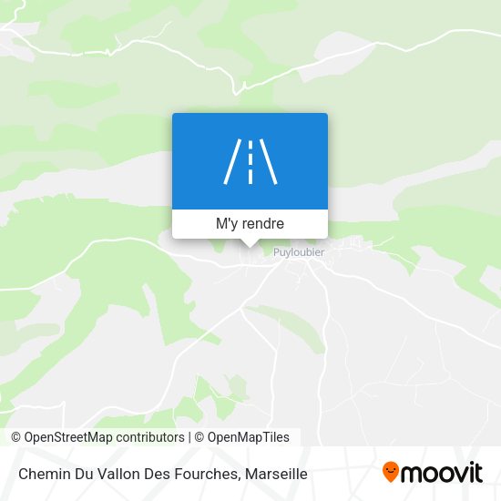 Chemin Du Vallon Des Fourches plan
