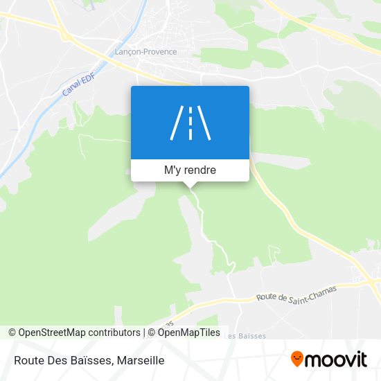 Route Des Baïsses plan