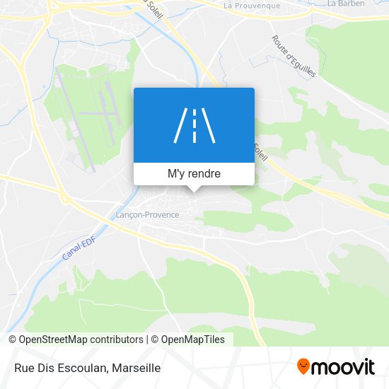 Rue Dis Escoulan plan