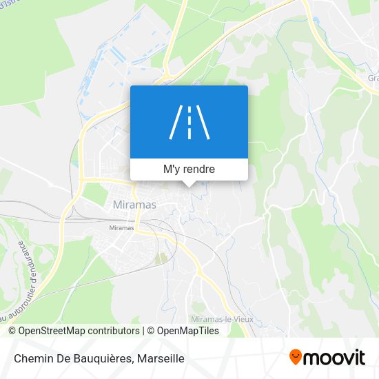 Chemin De Bauquières plan