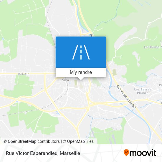 Rue Victor Espérandieu plan