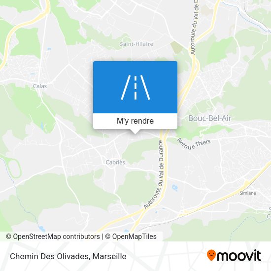 Chemin Des Olivades plan