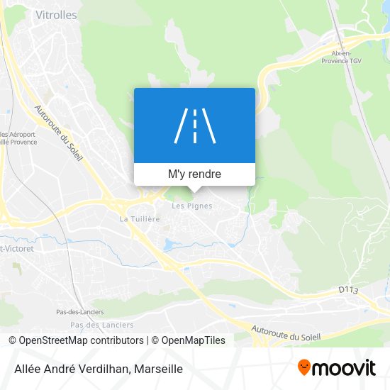 Allée André Verdilhan plan