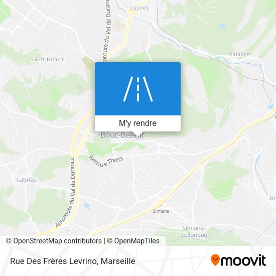 Rue Des Frères Levrino plan