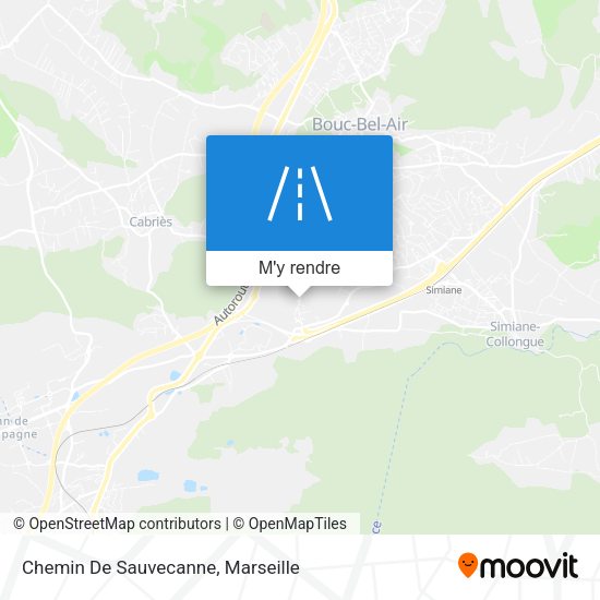 Chemin De Sauvecanne plan