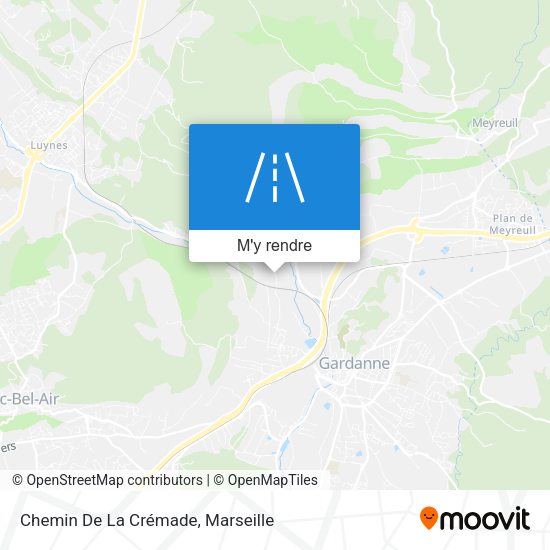 Chemin De La Crémade plan
