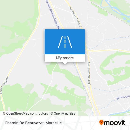 Chemin De Beauvezet plan