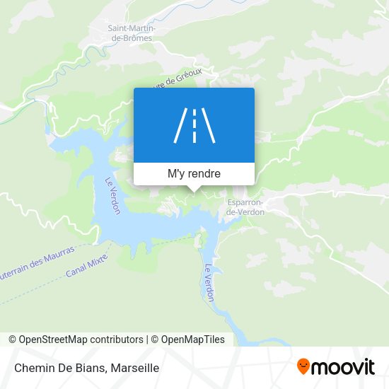 Chemin De Bians plan