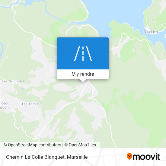 Chemin La Colle Blanquet plan