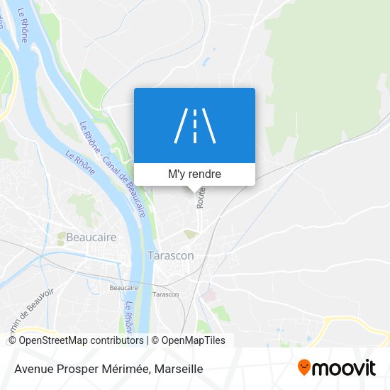 Avenue Prosper Mérimée plan
